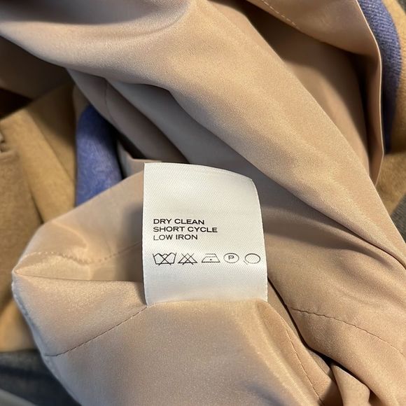 Etcetera Blue, Red, Gray & Beige Tan Color Block Shift Knit Dress in Size 8 - Picture 7 of 7